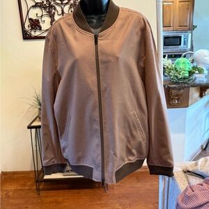 Paul Fredrick Tan Bomber Jacket